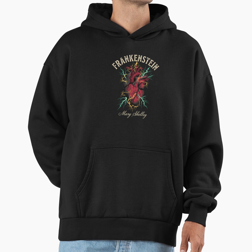 Frankenstein Anatomical Heart Lightning Hoodie