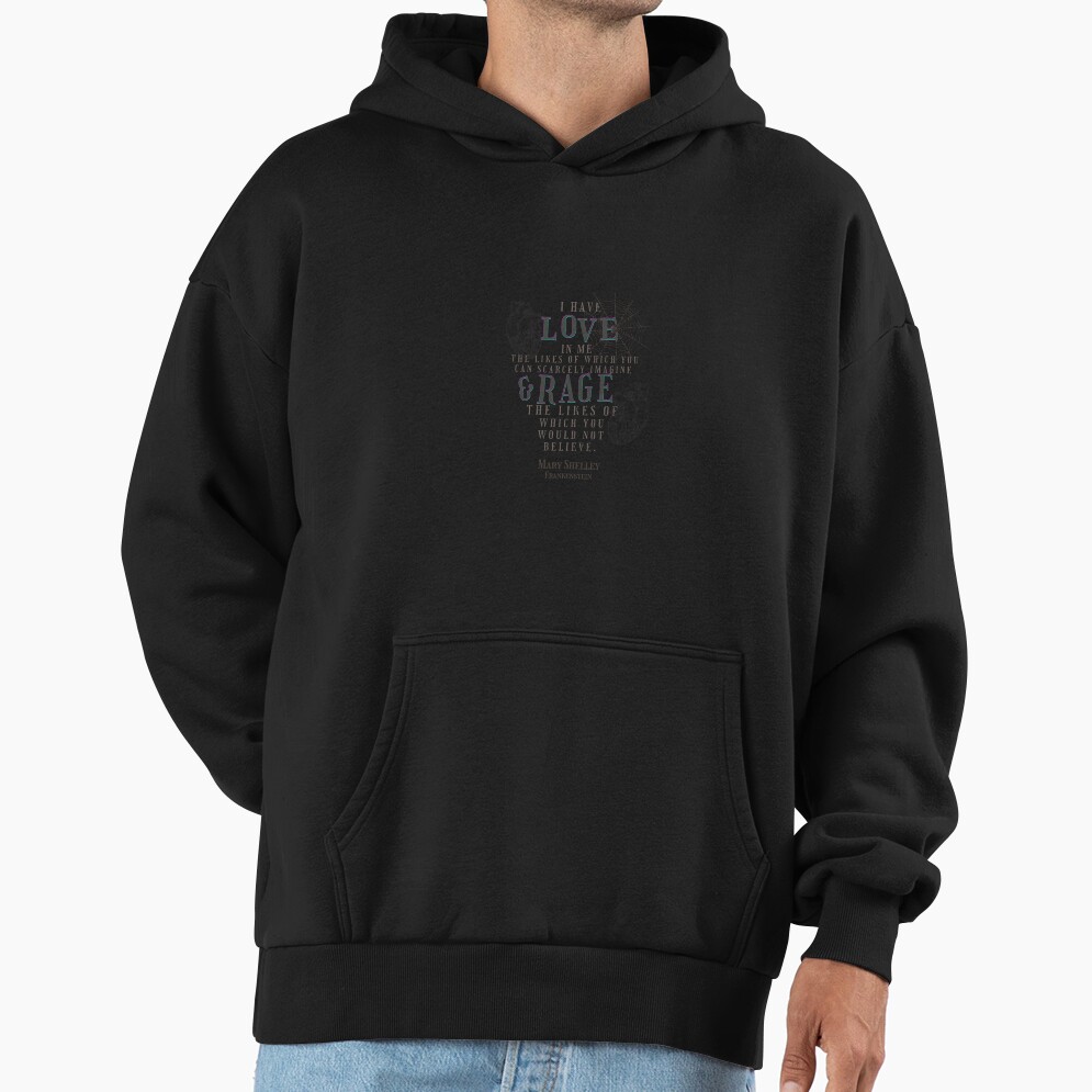 Mary Shelley Frankenstein Love And Rage Hoodie - Image 2