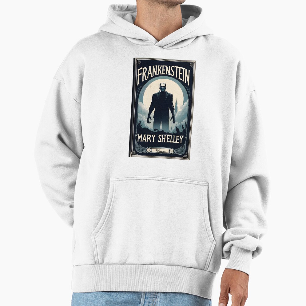 Frankenstein Book Cover Vintage Hoodie