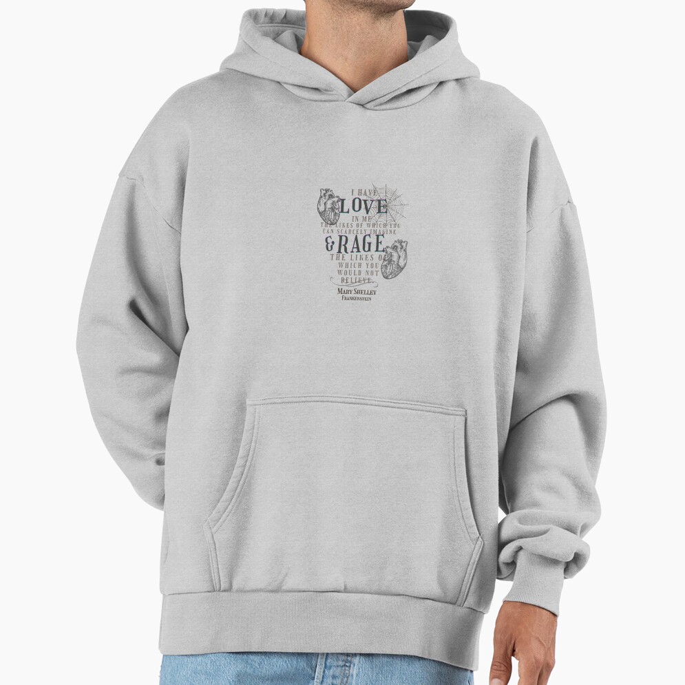 Mary Shelley Frankenstein Love And Rage Hoodie - Image 4