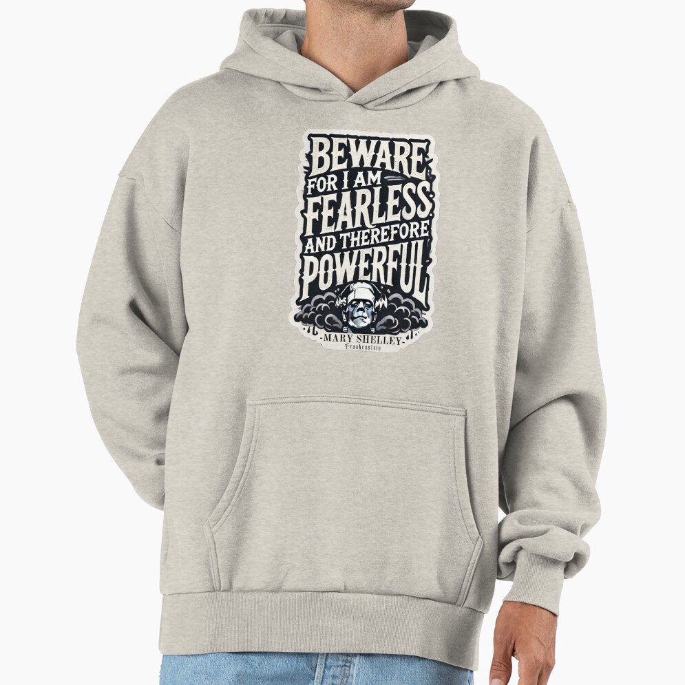 Frankenstein Quote Literary Style Hoodie - Image 4