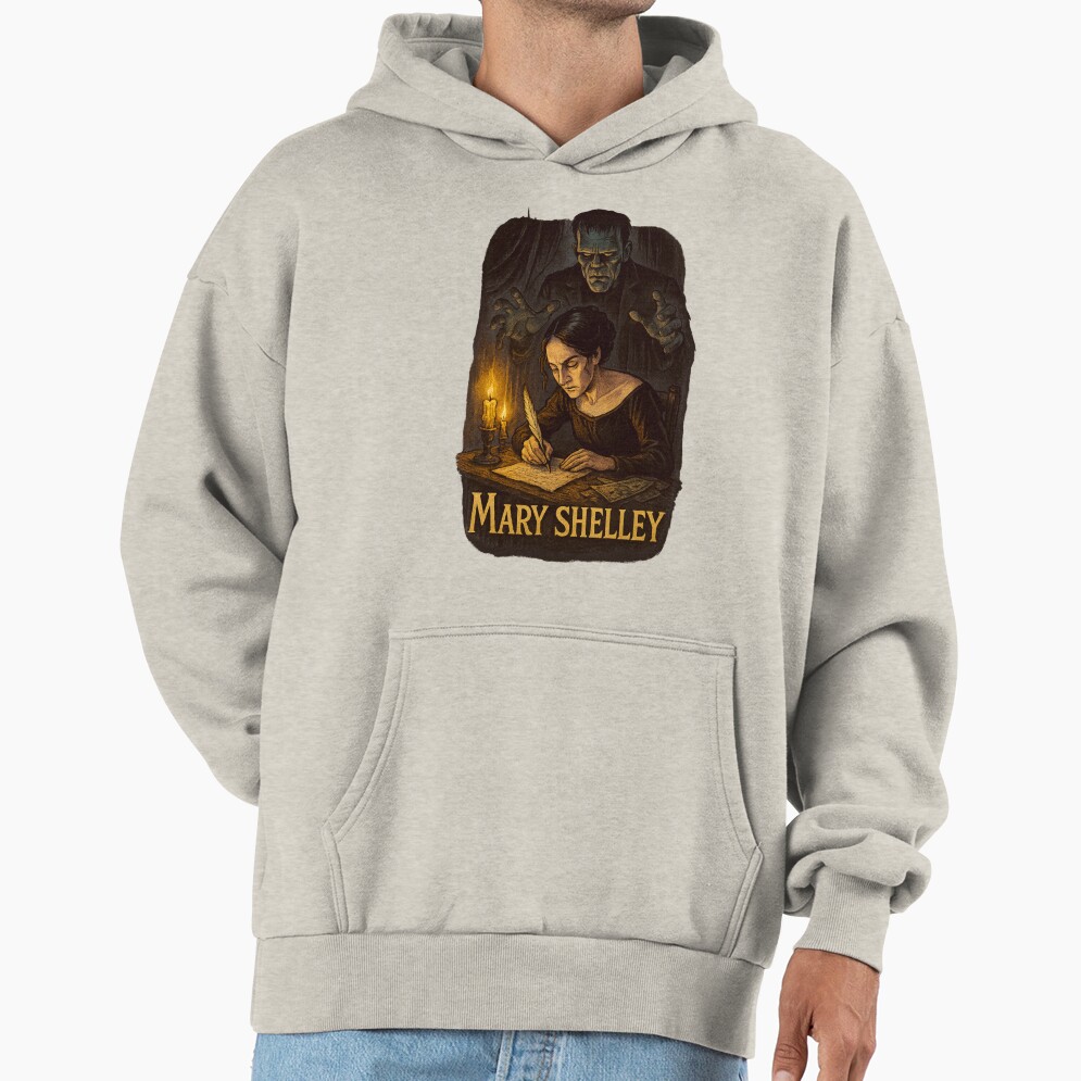 Mary Shelley Last Chapter Gothic Quote Hoodie - Image 3