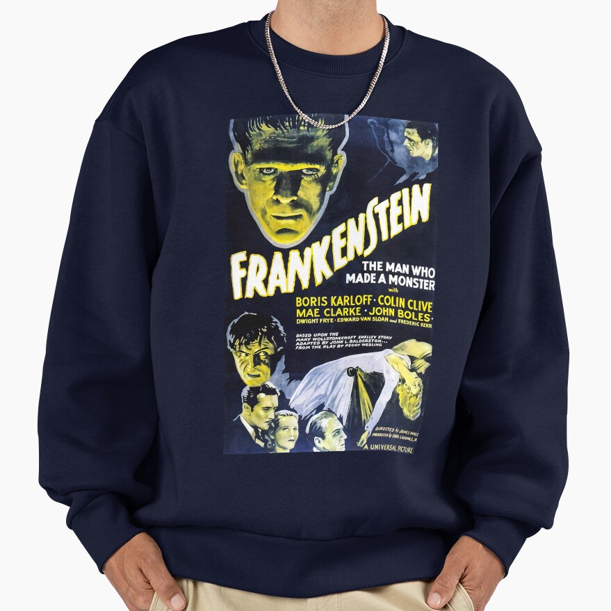 Frankenstein Vintage Gothic Classic Sweatshirt - Image 5