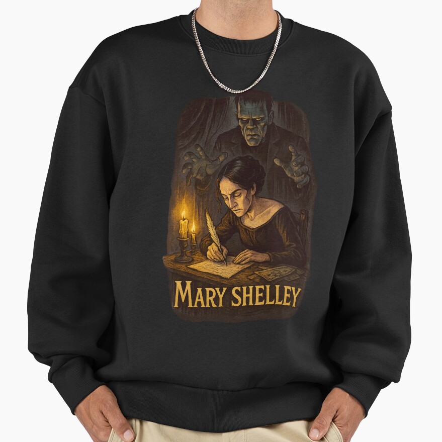 Mary Shelley Last Chapter Gothic Quote Sweatshirt