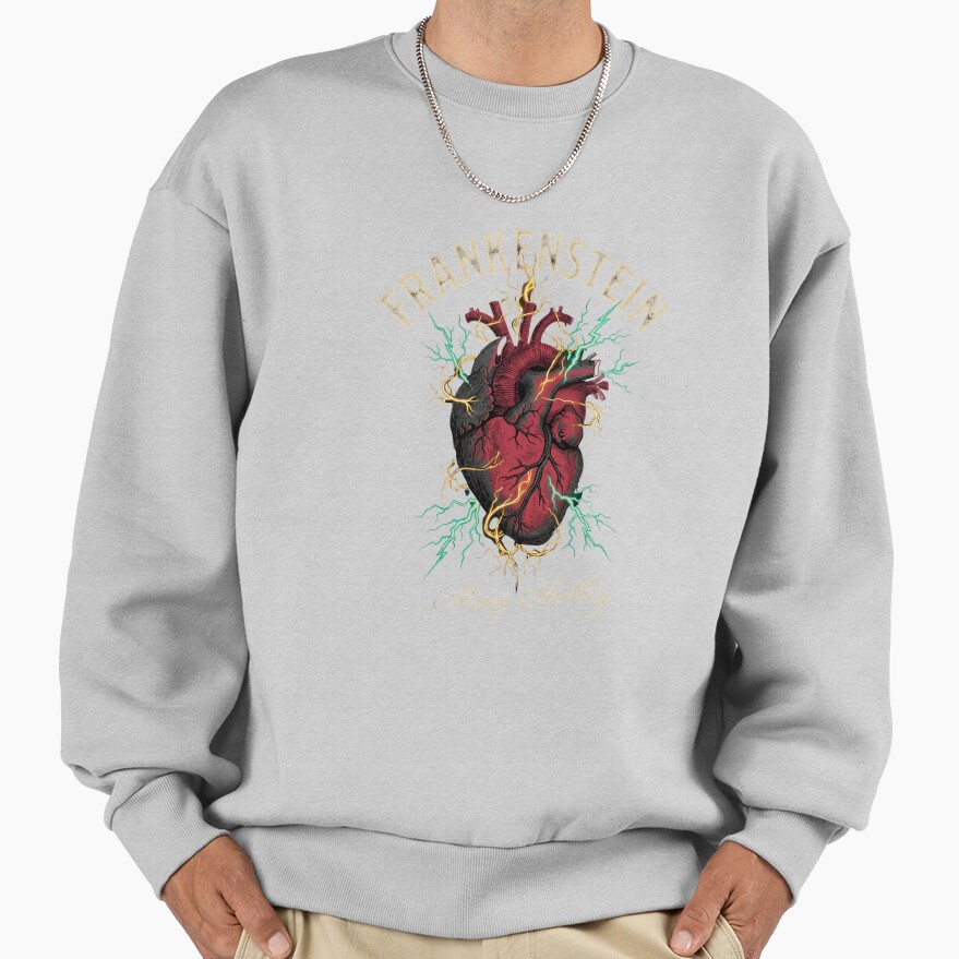 Frankenstein Anatomical Heart Lightning Sweatshirt - Image 4