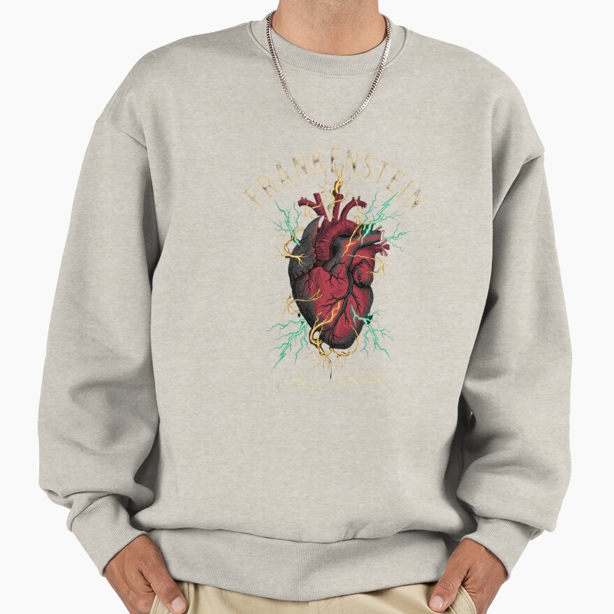 Frankenstein Anatomical Heart Lightning Sweatshirt - Image 3