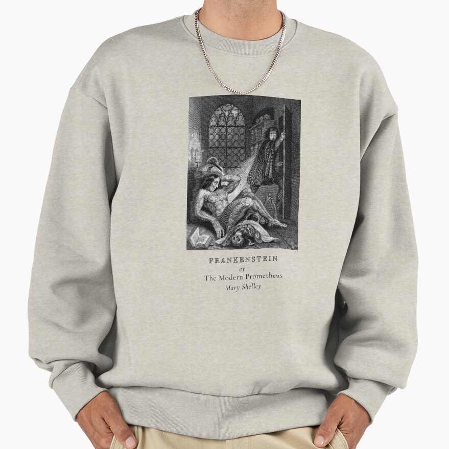 Frankenstein Mary Shelley Gothic Literature Sweatshirt - Image 3
