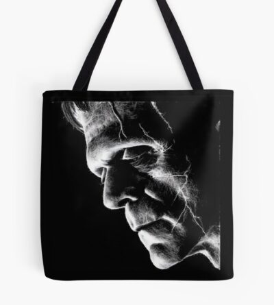Thoughtful Frankenstein Black And White Tote Bag