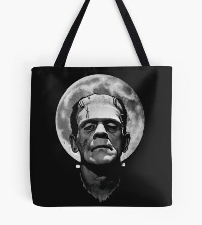 Monster Frankenstein Under Moon Tote Bag