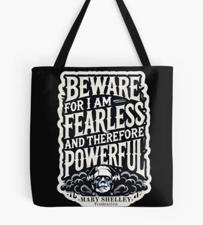 Frankenstein Quote Literary Style Tote Bag