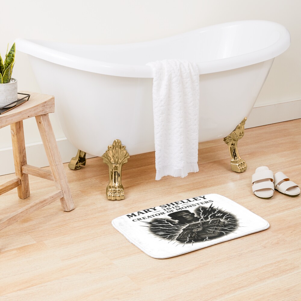 Mary Shelley Frankenstein Legacy Design Bath Mat - Image 2