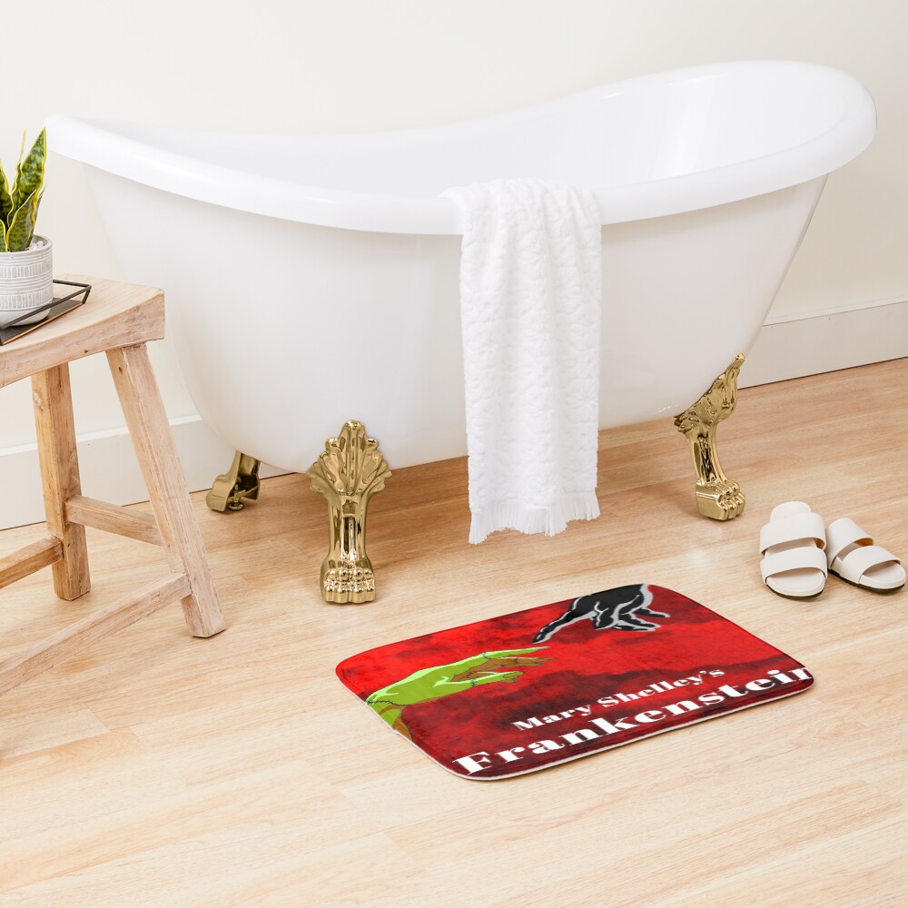 Frankenstein Gothic Monster Design Bath Mat - Image 2