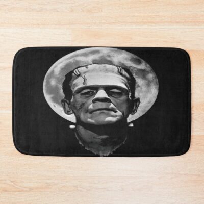 Monster Frankenstein Under Moon Bath Mat
