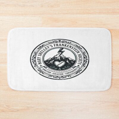 Mary Shelley Frankenstein Society Quote Bath Mat