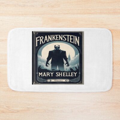 Frankenstein Book Cover Vintage Bath Mat