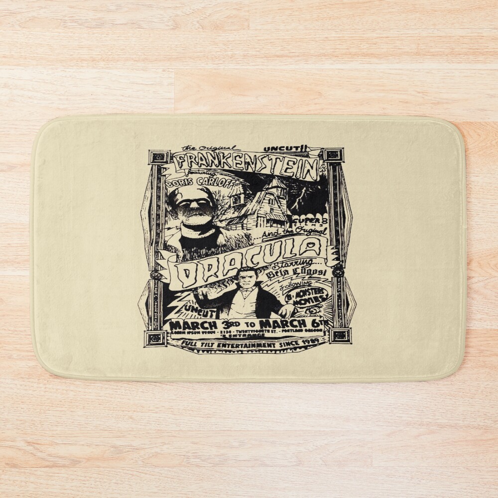 Retro Monsters Frankenstein Bath Mat