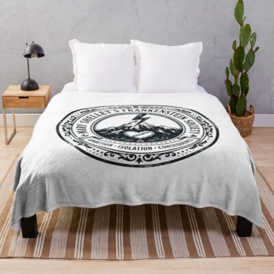 Mary Shelley Frankenstein Society Quote Throw Blanket