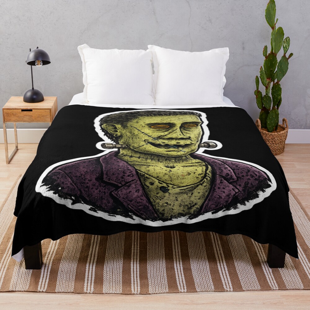 Frankenstein Street Style Rome Throw Blanket