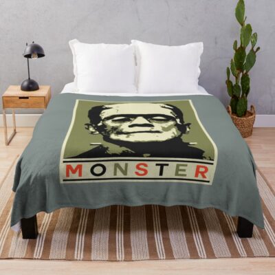 Boris Karloff Frankenstein’s Monster Throw Blanket