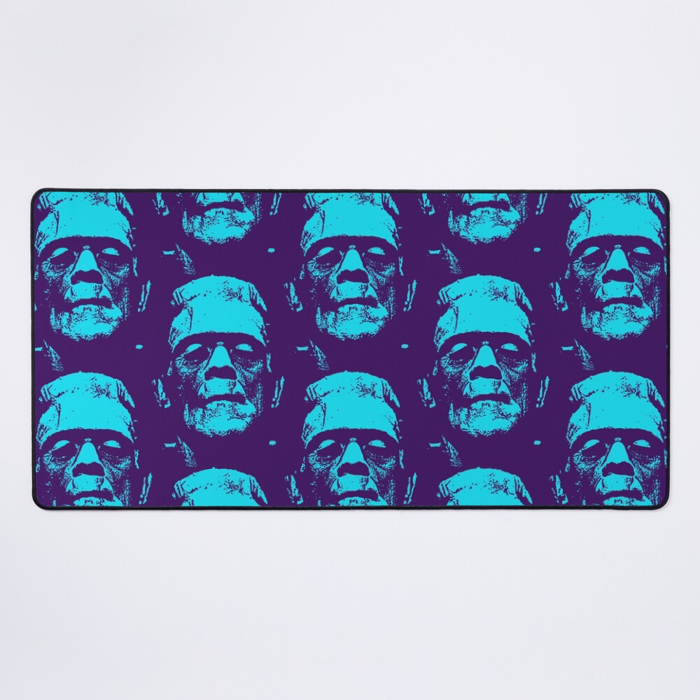 Frankenstein Monster Blue Mouse Pad