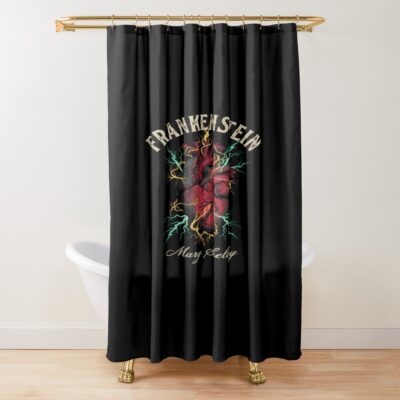 Frankenstein Anatomical Heart Shower Curtain