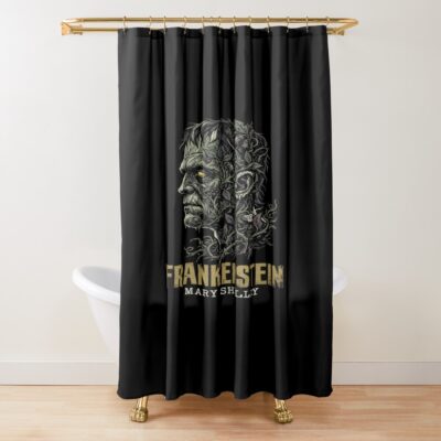 Frankenstein Gothic Creature Vines Shower Curtain