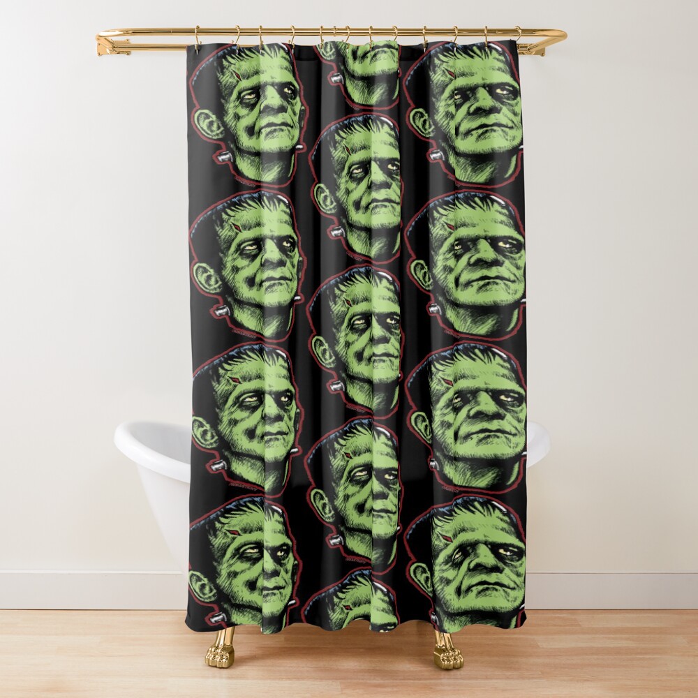 Classic Frankenstein Horror Shower Curtain