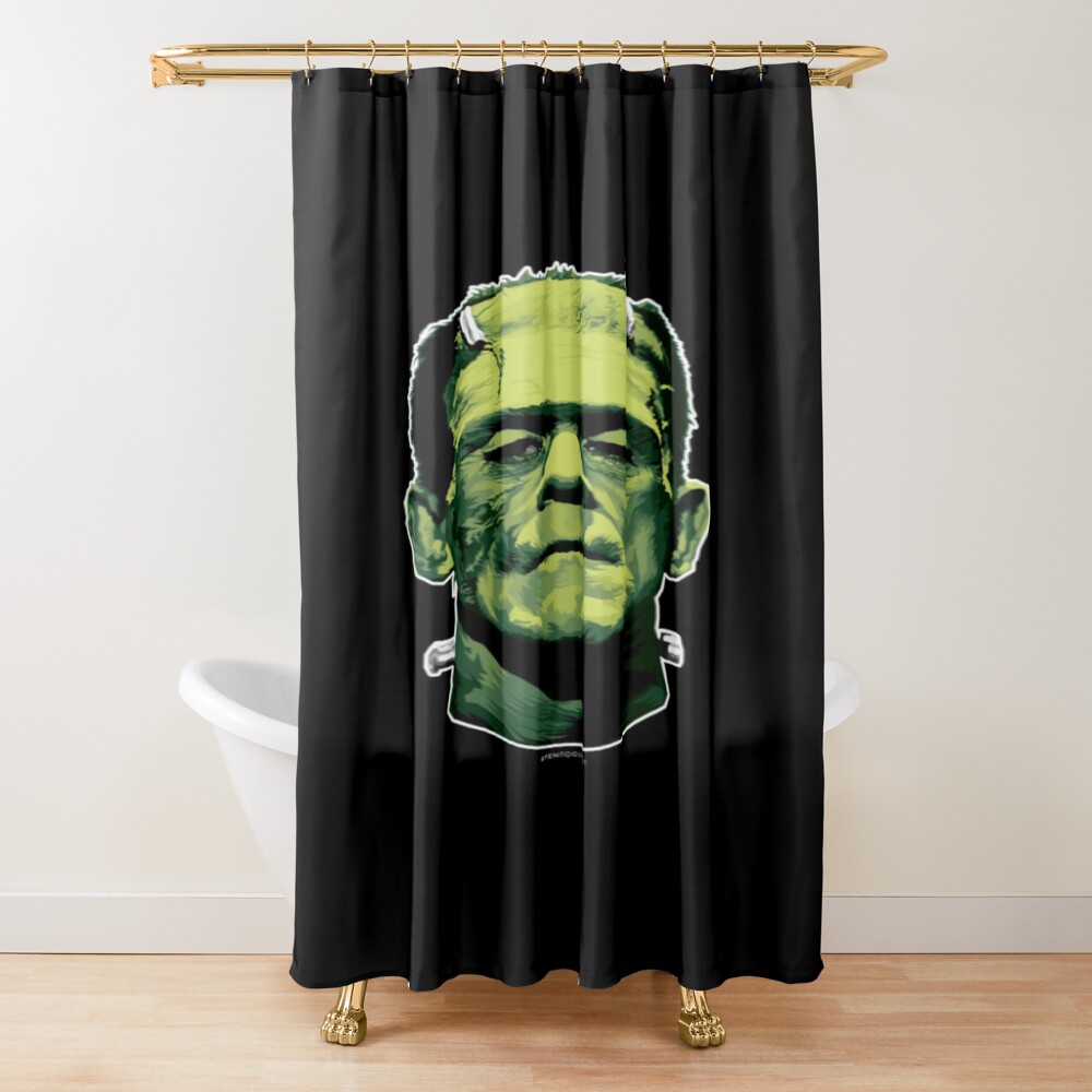 Frankenstein Monster Green Classic Shower Curtain