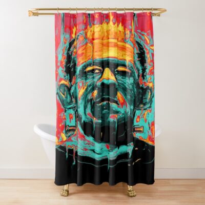 Vintage Frankenstein Creature Shower Curtain