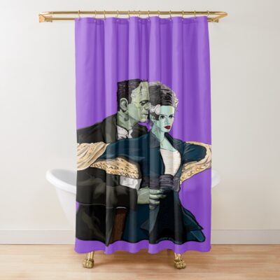 Frankenstein Titanic Horror Shower Curtain