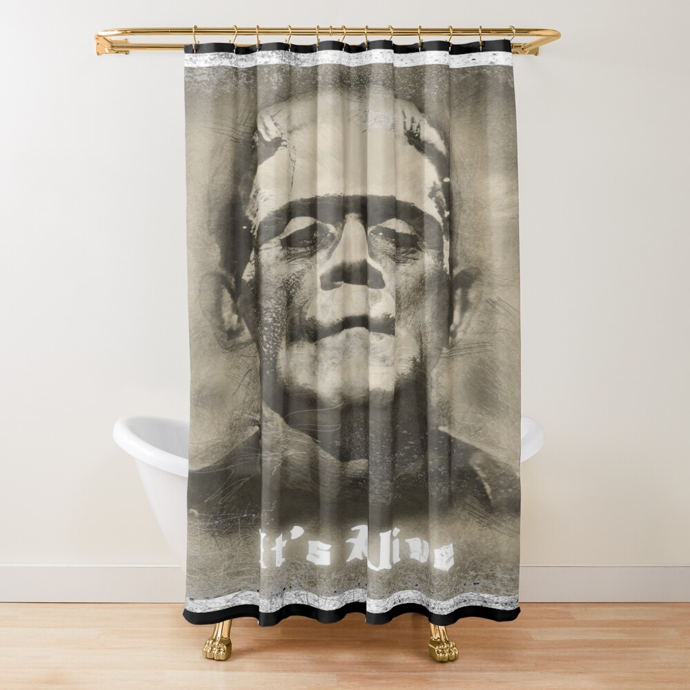 Frankenstein Boris Karloff Monster Shower Curtain