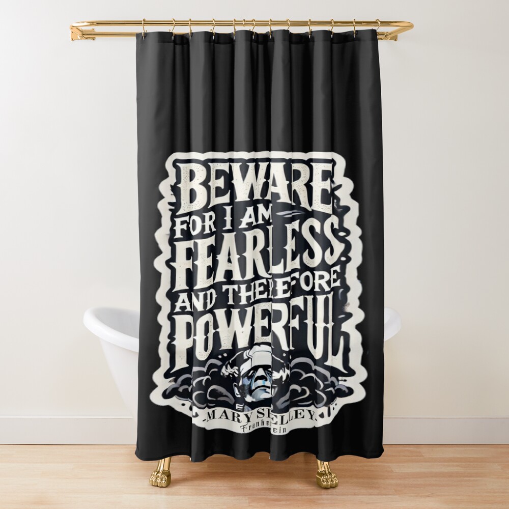 Frankenstein Classic Quote Shower Curtain