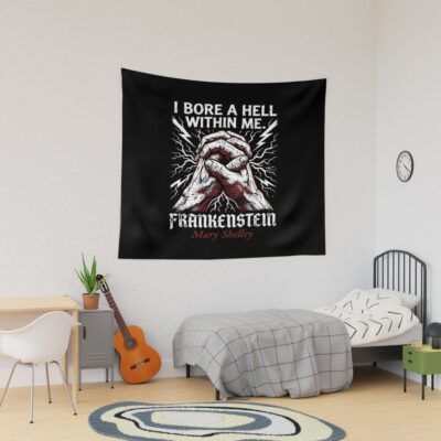 Frankenstein I Bore A Hell Within Me Tapestry