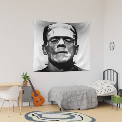 Classic Frankenstein Vintage Horror Tapestry