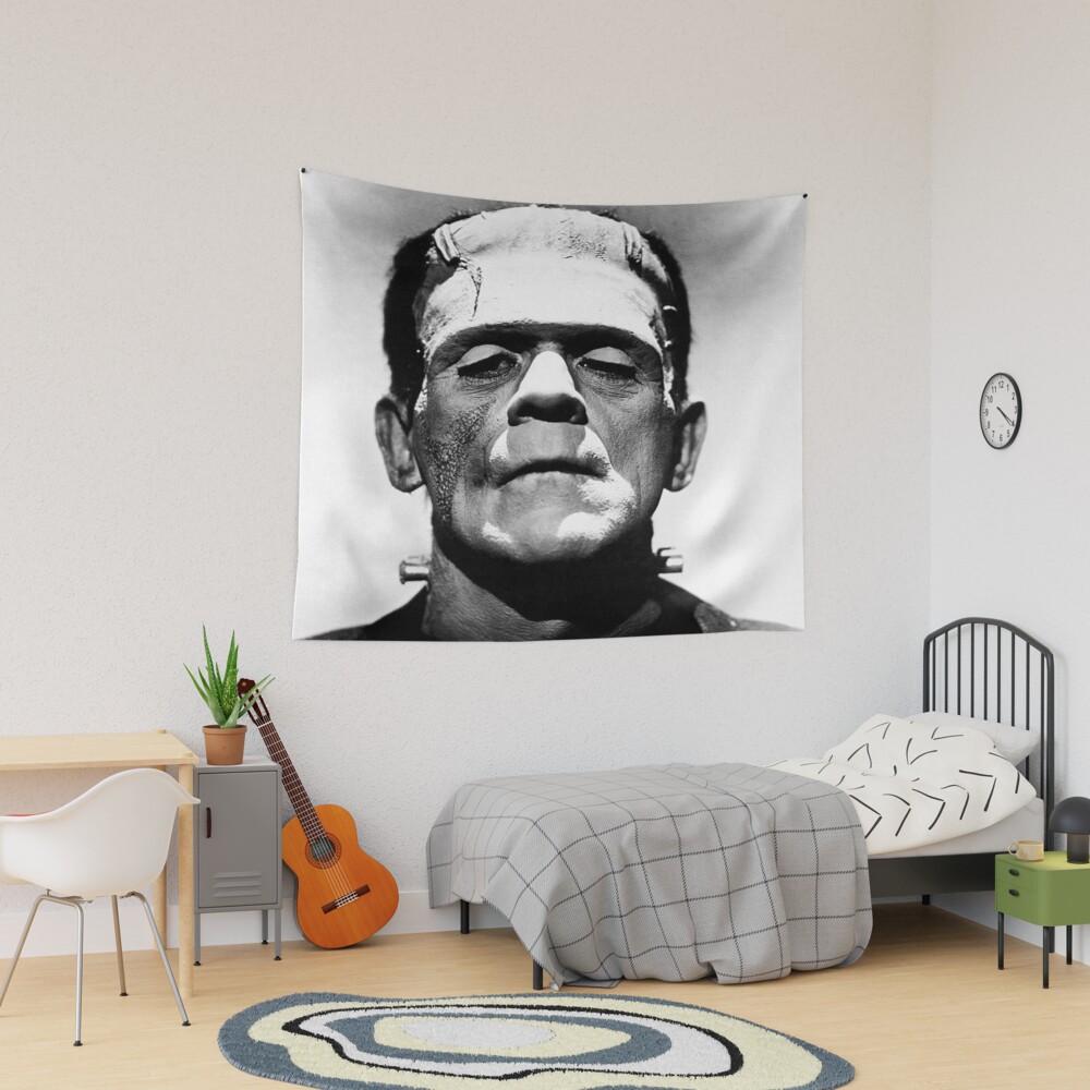 Classic Frankenstein Vintage Horror Tapestry