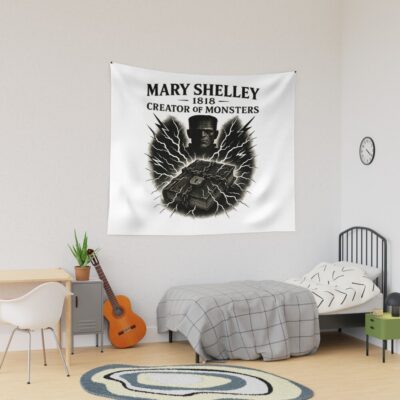Mary Shelley Frankenstein Legacy Design Tapestry