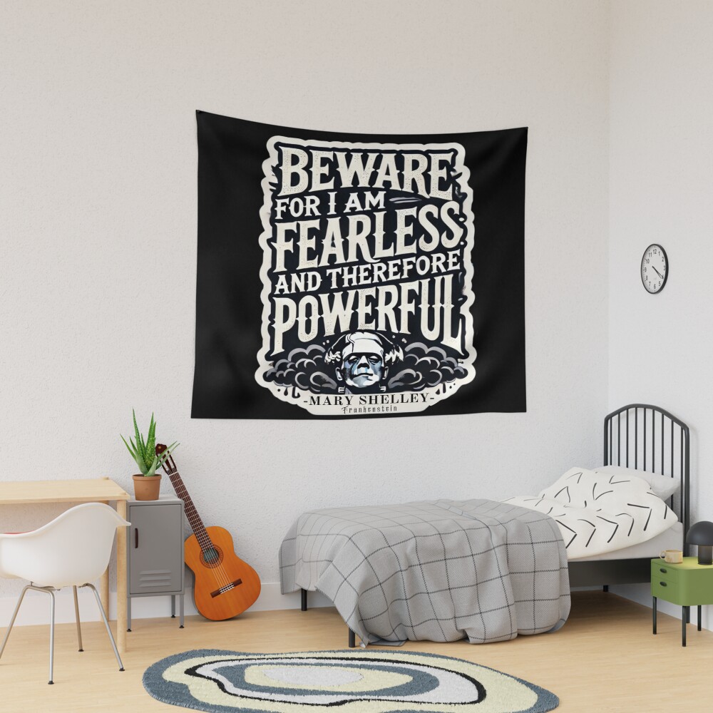 Frankenstein Quote Literary Style Tapestry