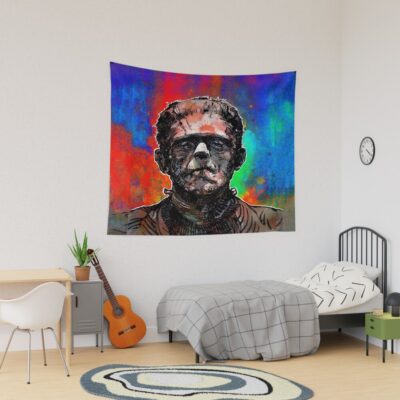 Frankenstein’s Monster Gothic Art Tapestry