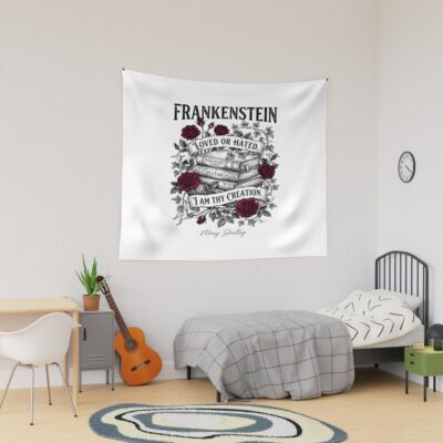 Frankenstein Thy Creation Quote Tapestry