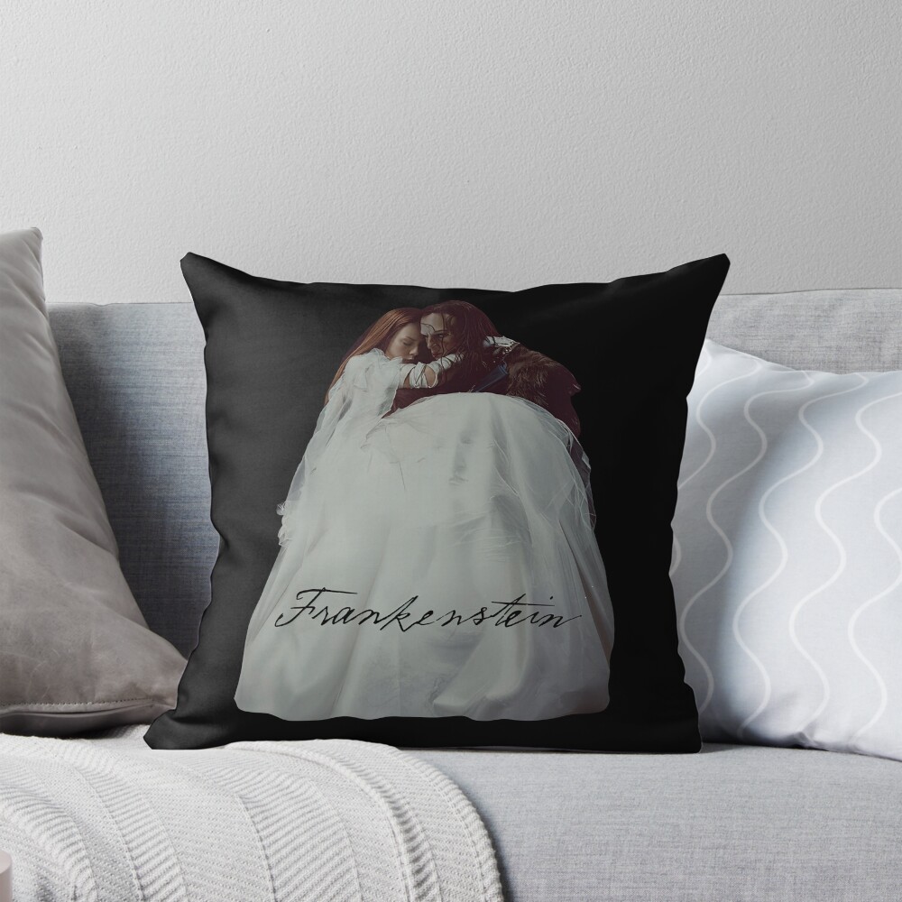 Frankenstein 2025 Jacob Elordi Gothic Throw Pillow