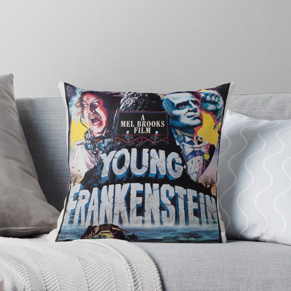 Young Frankenstein Comedy Classic Throw Pillow