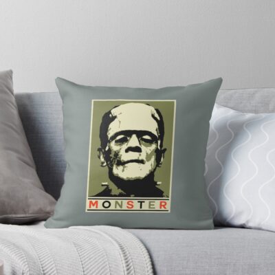Boris Karloff Frankenstein’s Monster Throw Pillow