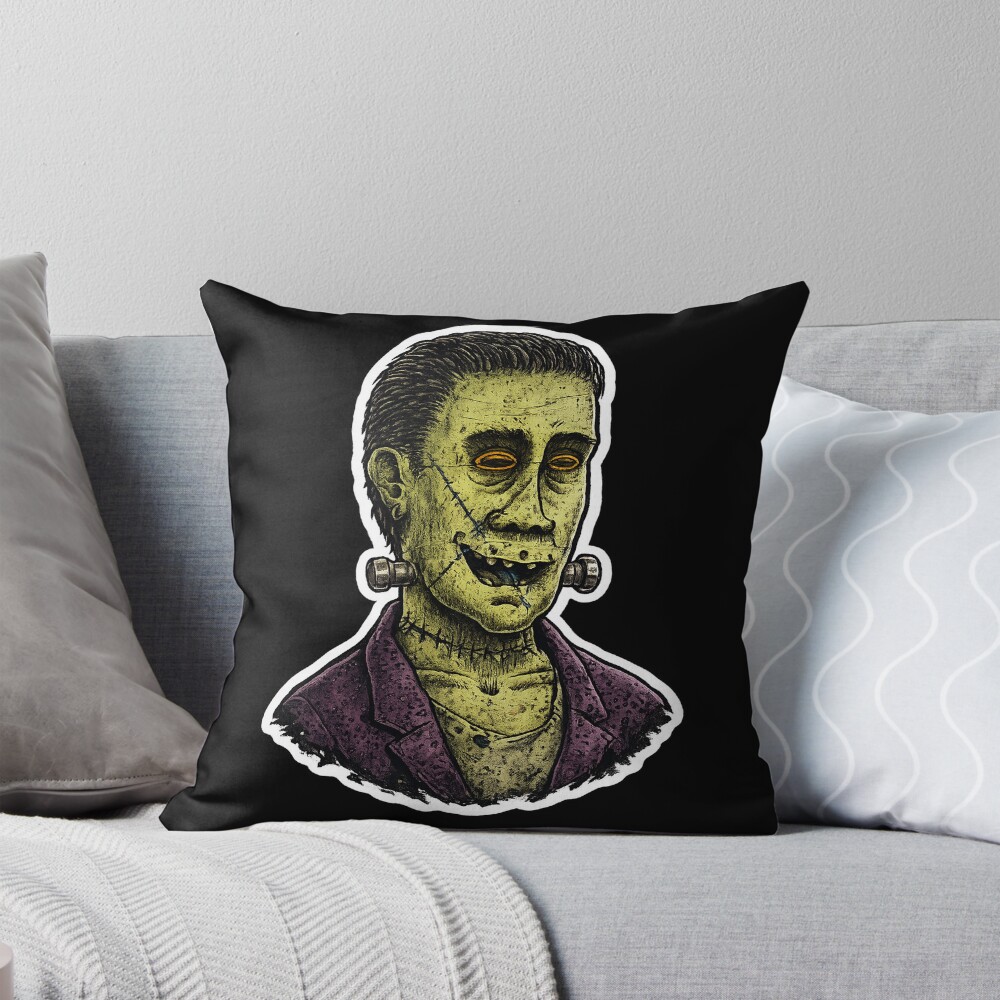 Frankenstein Street Style Rome Throw Pillow