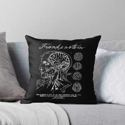 Frankenstein 2025 Horror Style Throw Pillow